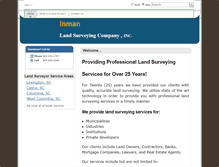 Tablet Screenshot of inmanlandsurveying.com
